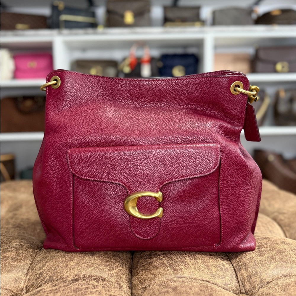 Coach Tabby hobo deep red